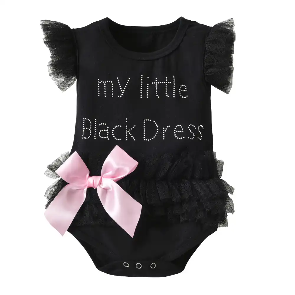 my little black dress baby outfit