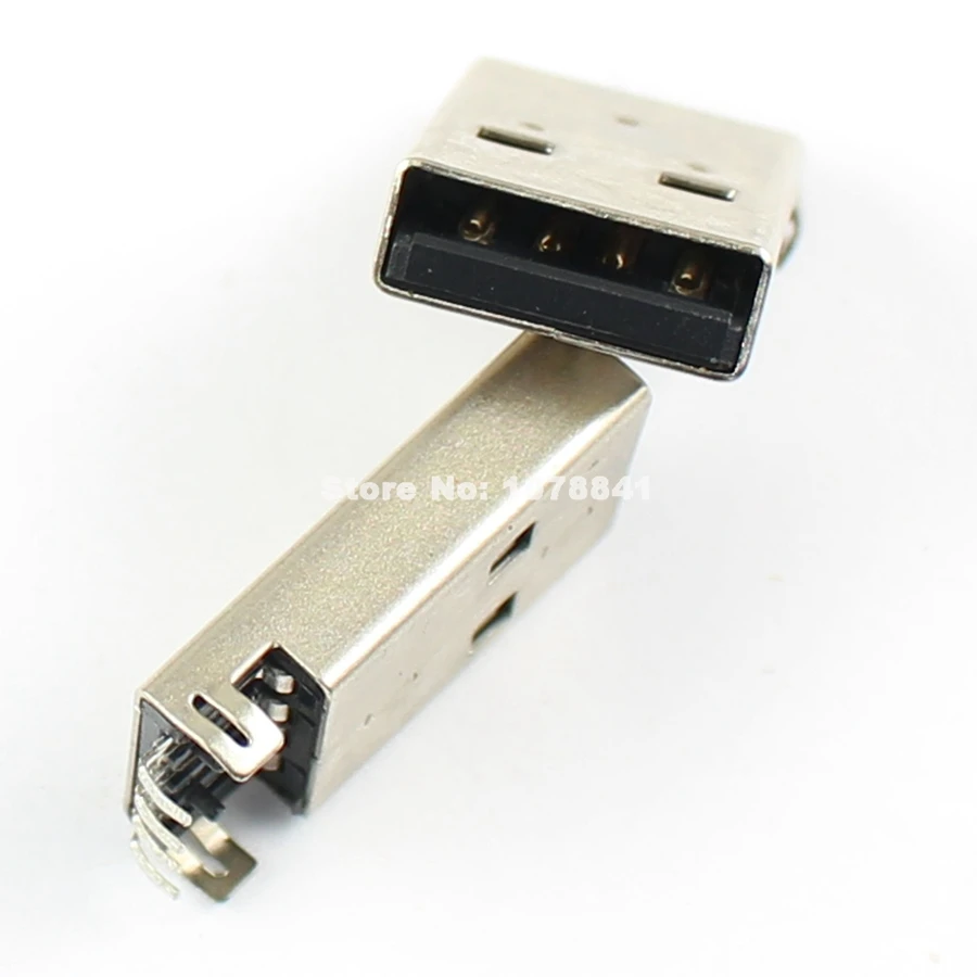 100 шт за лот Тип usb-4 Pin типа «папа» Панель крепление DIP разъемом «сделай сам»