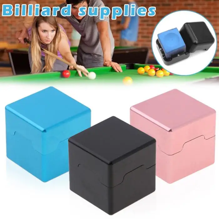 Hot Snooker Billiards Tip Cue Chalk Holder Aluminium Chalk Case for Billiards MCK99