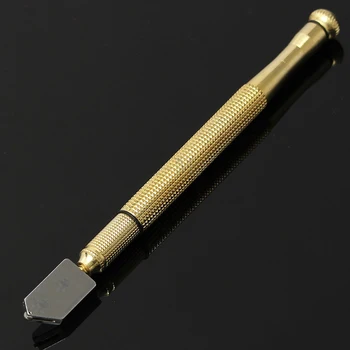 

Antislip Metal Handle Carbide Wheel Blade Oil Filled Glass Cutter Cutting Tool