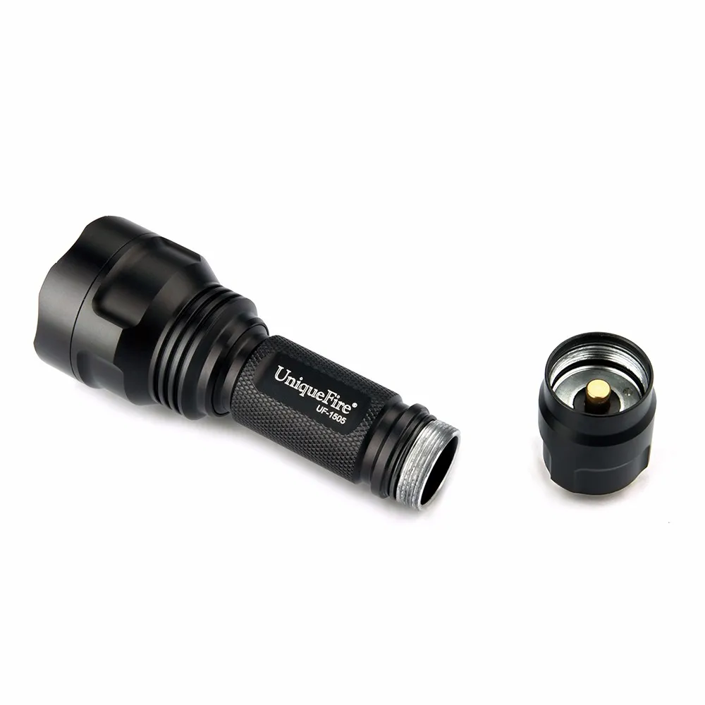 UniqueFire UF-1505 3W 940nm Mini Infrared Radiation IR LED Night Vision Flashlight Torch Use 1x18650 Battery(Black)2