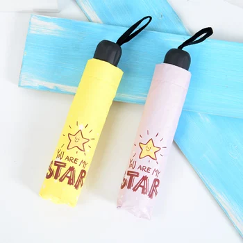 

Korea Small Fresh Sunny Rain Dual-use Umbrella Automatic Sunscreen Anti-ultraviolet Metal Goddess Sen System Simple Umbrella 50