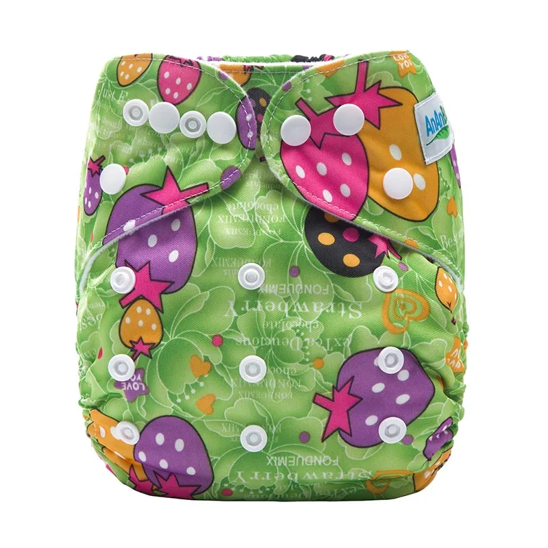 Ananbaby Многоразовые Один размер подходит для всех детских подгузников машина печатает карман ткань пеленки для девочек - Цвет: W11