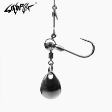 Soloplay 2g и 4g свинцовая Мормышка рыболовный крючок крючки для мягкой рыболовной приманки Крючки из углеродистой стали