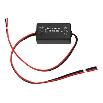 

Both Sides Flash Strobe Controller Flasher Module 15W 6A For Car LED Brake Light Stop Light Lamp DC12V