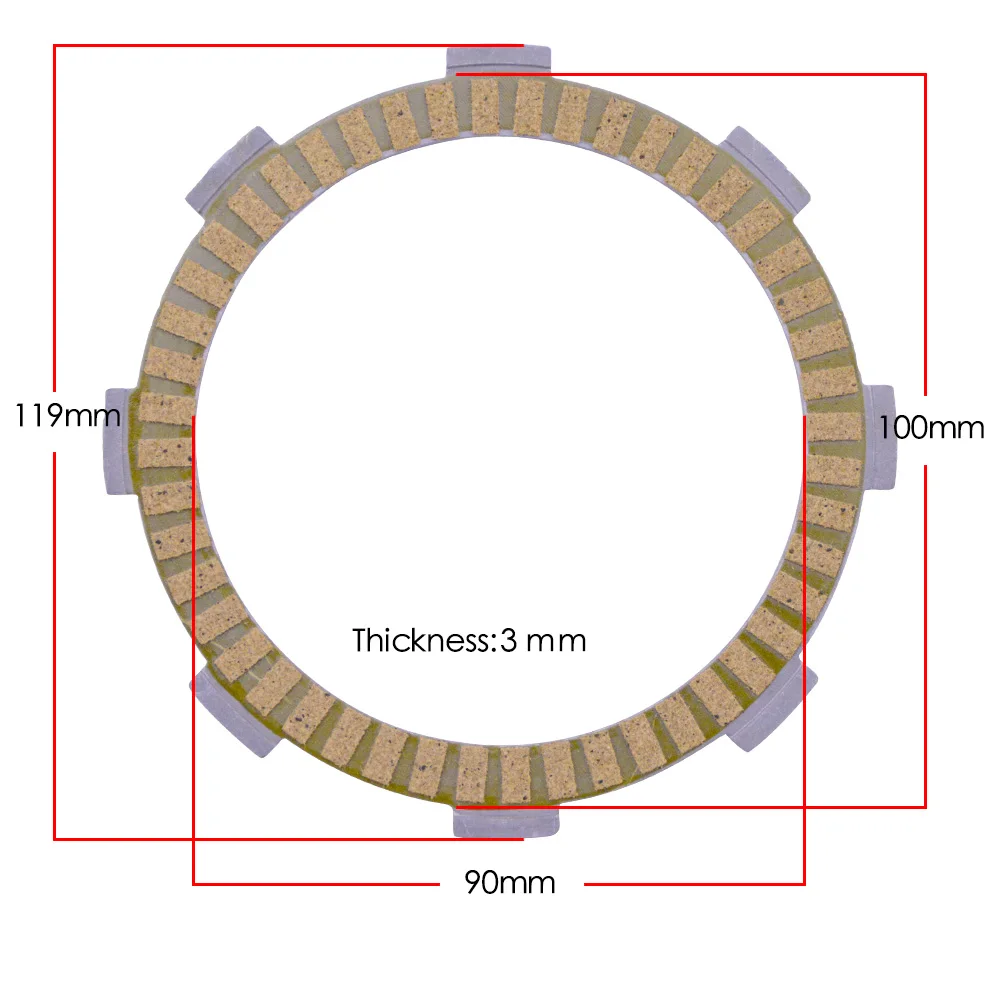 CBR250 VT250 VFR4001friction clutch disc  (1)