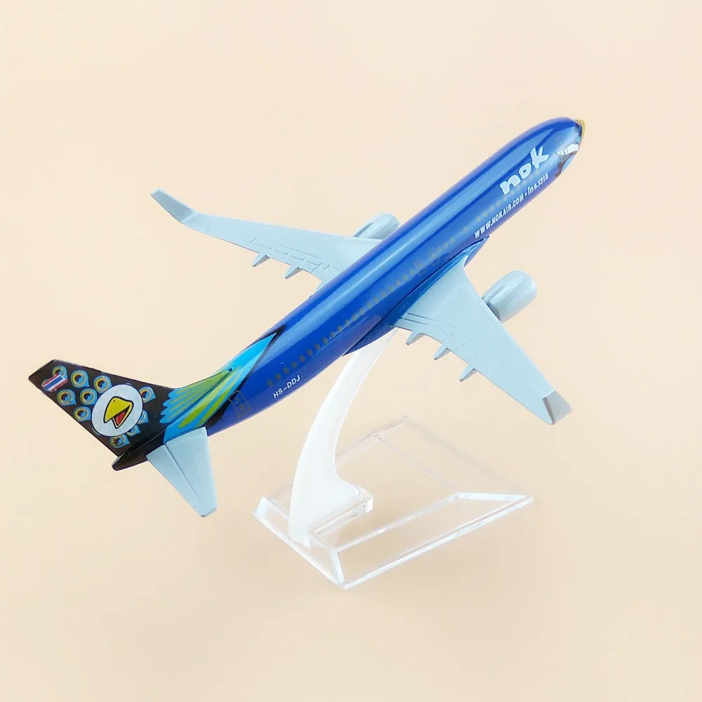 16 см сплав металла синий Тайский NOK B737 Air Airlines Boeing 737 Airways модель самолета Модель w