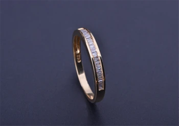 

Solid 925 Sterling Silver Female Ring Band Luxury Rose Gold Color Ring Diamonds Rings for Women