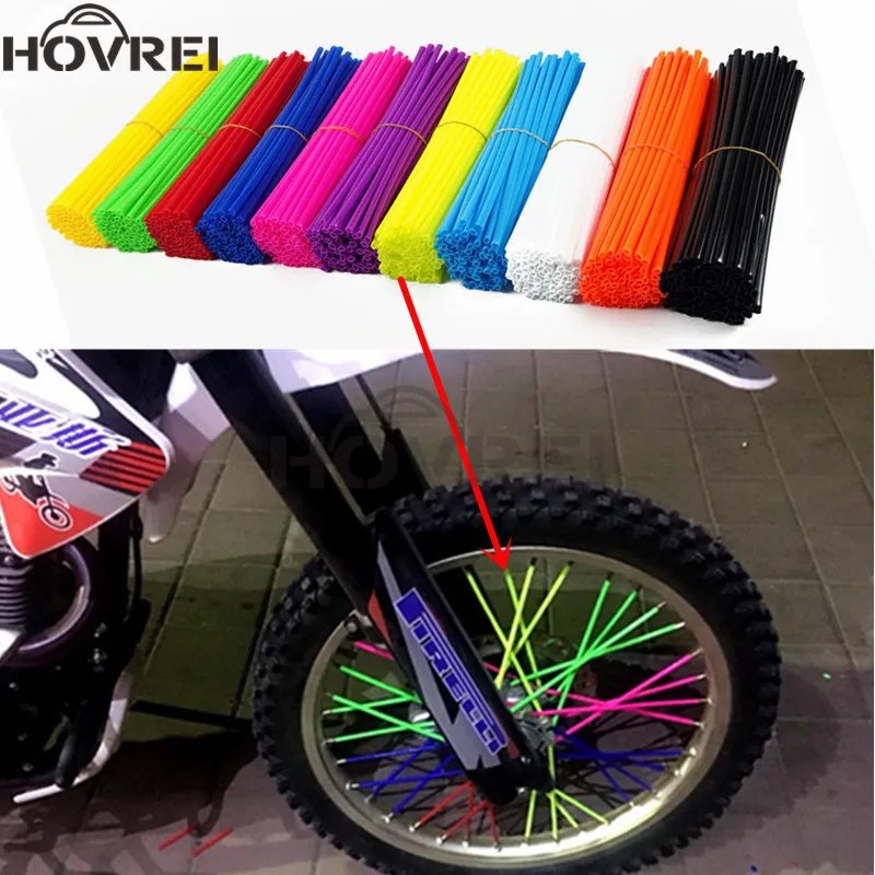 

72pcs/pack Motorcycle Mountain Bike MTB Wheel refitted Spokes Sleeve Tube with white color Safety Snap-On Clip Tube Safety Warn