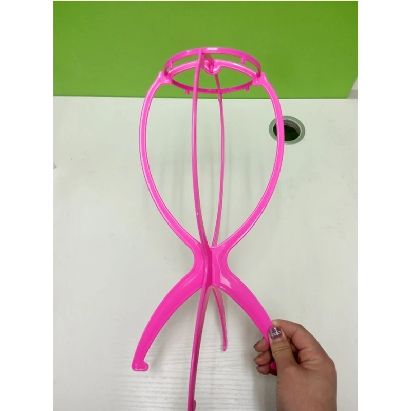 Stable Durable Wig Stands 4 Colors Portable Foldable Plastic Wig Stand