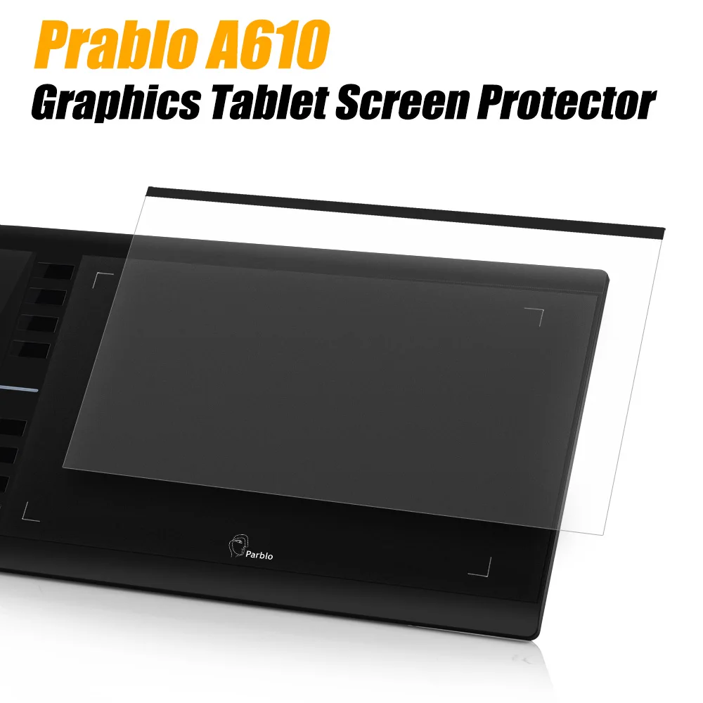 Koop 2 pennen Parblo A610 Grafische Tekening Digitale Tablet met Wol Voeringzak + Beschermende Film + Vinger Handschoen + 10 pen Tips