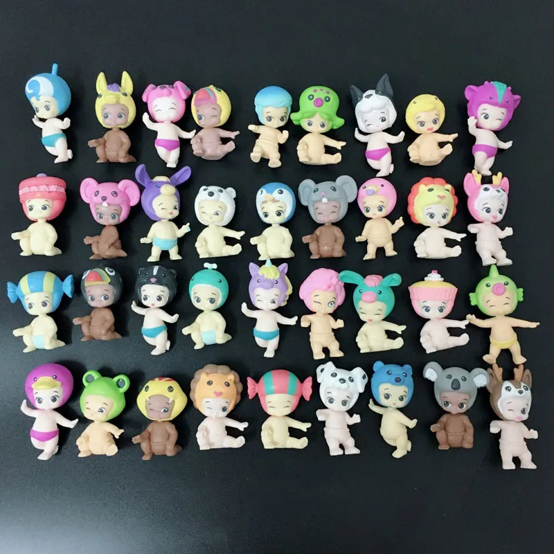 ? 0 шт./лот серии Q cute angel Twozies Детские Мультяшные фигурки из ПВХ несколько различных