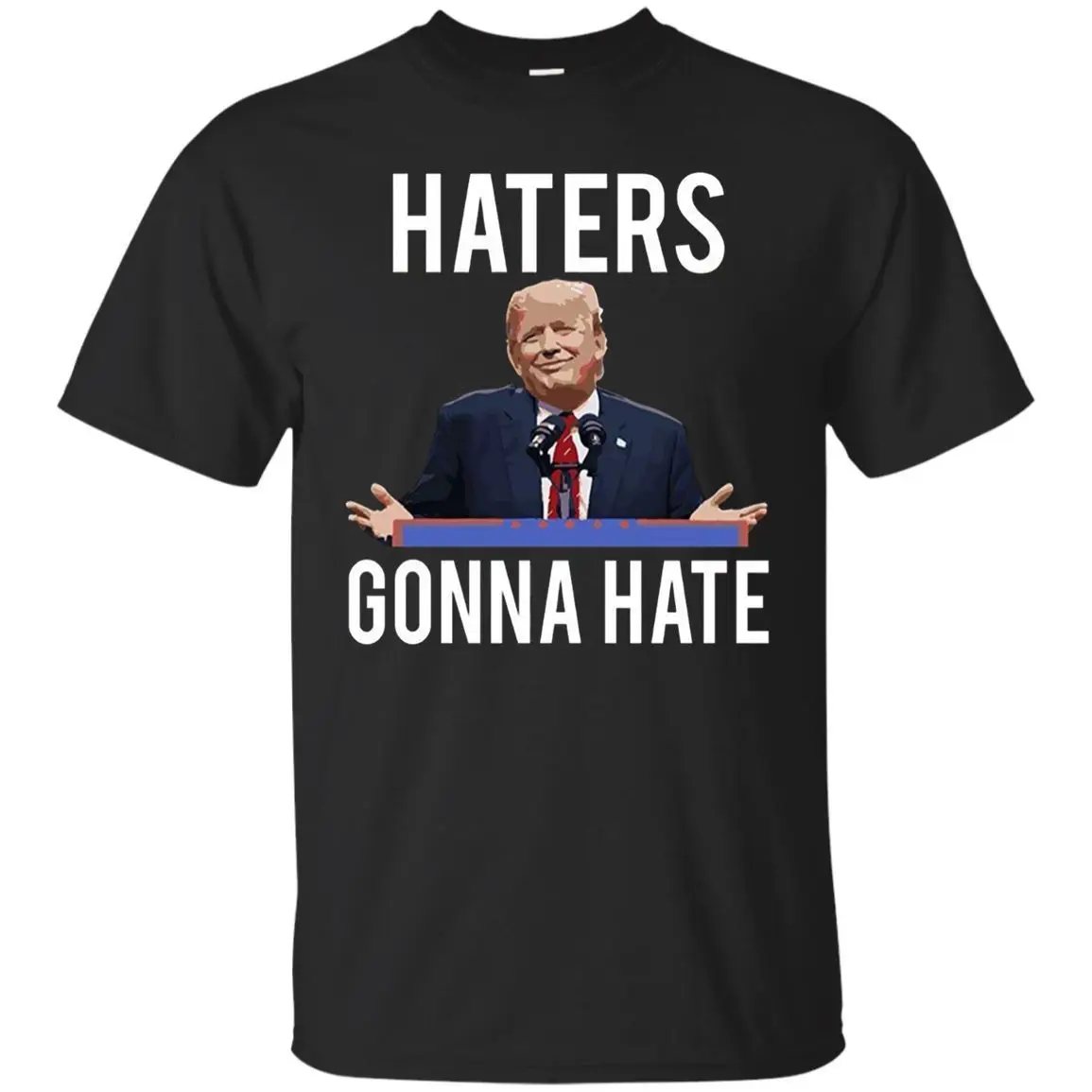 Черная темно-синяя футболка Trump Haters goning Hate с коротким рукавом крутая Повседневная