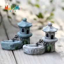 2 piezas miniatura Vintage torre de piscina Artificial Micro decoración de paisajismo plástico artesanía arena Mesa DIY Accesorios