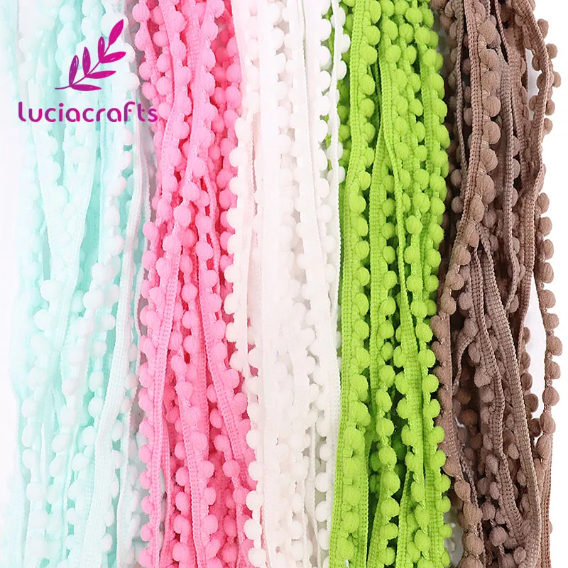 Lucia crafts 2yards/lot 10mm Pom Pom Trim Ball Braid Lace Fringe Ribbons Fabric DIY Sewing Handmade Accessory 17011001(10D2y) Lucia crafts 2yards/lot 10mm Pom Pom Trim Ball Braid Lace Fringe Ribbons Fabric DIY Sewing Handmade Accessory 17011001(10D2y)