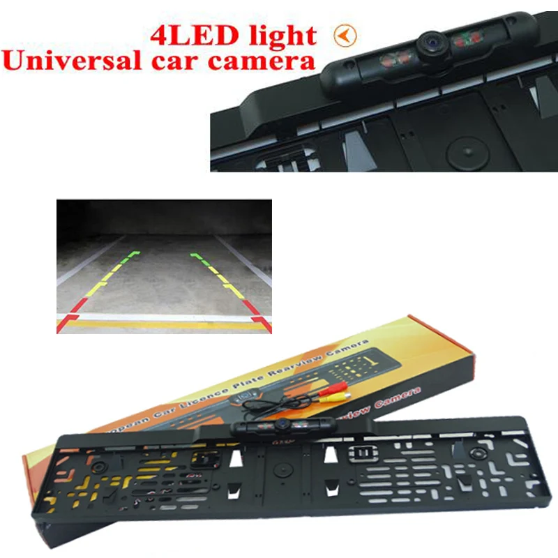 

2017 New !!!!HD CCD Wide 170 deg View Angle EU European Car License Plate Frame Parking Reversing Camera Night Vision Waterproof