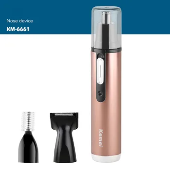 

Kemei KM-6661 Multifunction Electric Nose Trimmer 3 In 1 Electric Vibrissae Device Cleaner Shaving and Hair Removal Razor