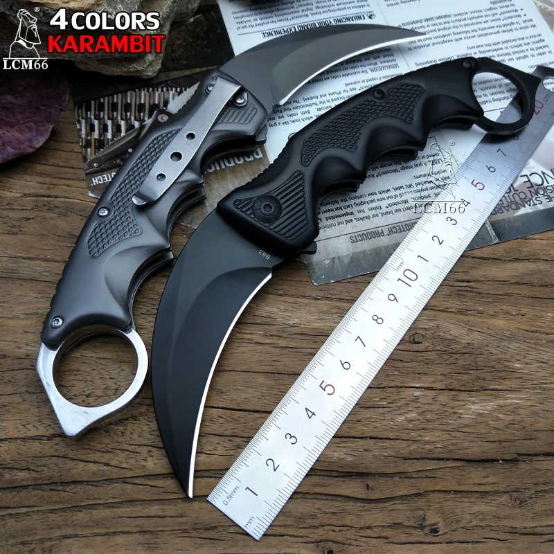 Дешево LCM66 складной Karambit складной Ножи csgo подарок тактический карманный Ножи, открытый кемпинг выживания в джунглях битва самозащитой инструмент