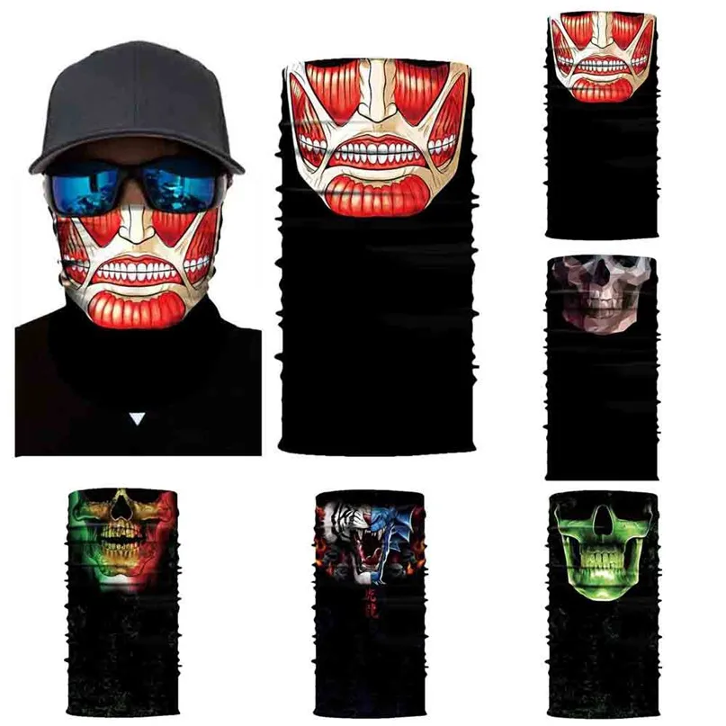 Neutral Outdoor Head Scarf Neck Windproof Face Mask Sun protection Headband Windproof sunscreen collar riding magic mask #2o01 (16)