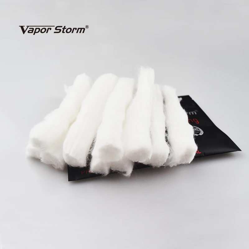 

Original Vapor Storm Organic E cigarette Cotton King For DIY RDA RBA Heating Coil Wire Vape Electronic Cigarette Accessories New