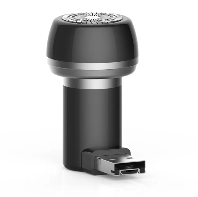 usb and mirco-gray Мини Портативный USB смартфон электробритва Micro-USB два в одном триммер для бороды бритва для путешествий на открытом воздухе бритвенное устройство - Цвет: usb and mirco-gray