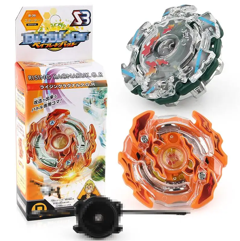 Из 2 предметов B-36 B-37 Прядильный механизм Beyblade взрыв B36 B37 Для детей сплав гироскоп игрушки Beyblade Launcher взбивания подарок