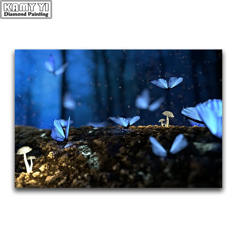 DIY 3D Diamond painting animal Full Round Diamond mosaic fantasy Full Square Diamond embroidery Cross stitch butterfly