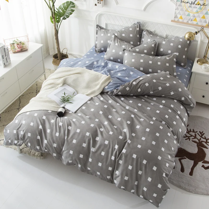 

Fashion Bedding Sets Luxury Bed Linen Fashion Simple Style Polyester Bedding Set Winter Full King Twin Queen Without Comforter