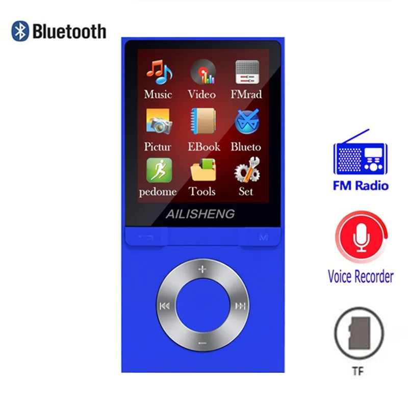 Zoll 088B MP3-Player Mp4 Bildschirm 3,5 Mm USB2.0 UKW-Radio Player 1,8