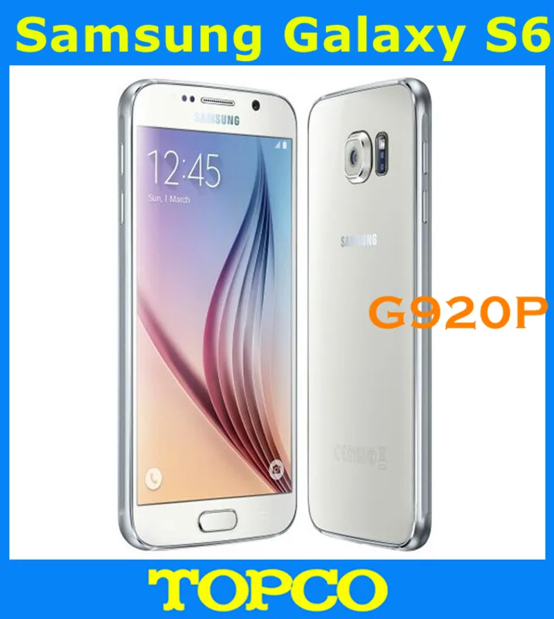 Samsung Galaxy S6 G920P Sprint G920V Verizon Original Unlocked 4G GSM Android Mobile Phone Octa Core