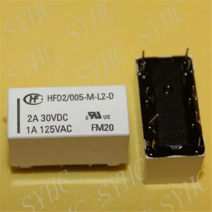 Aliexpress.com : Buy 10pcs Hongfa relays HFD2 005 M L2 D 1A 125VAC dual ...