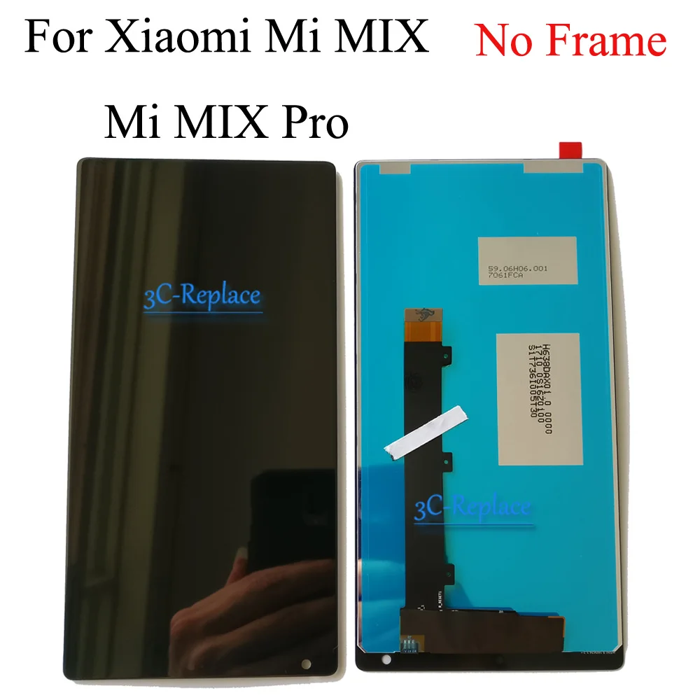 Тест белый/черный для Xiaomi mi x/mi x pro/mi x 2/mi x 2S ЖК-дисплей кодирующий преобразователь сенсорного экрана в сборе с рамкой - Цвет: MIX Black no Frame