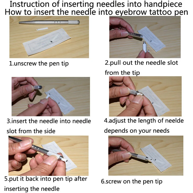 10 шт. 12 pin иглы татуировки бровей татуаж татуировки лезвие для 3D вышивка ручной Microblading ручка