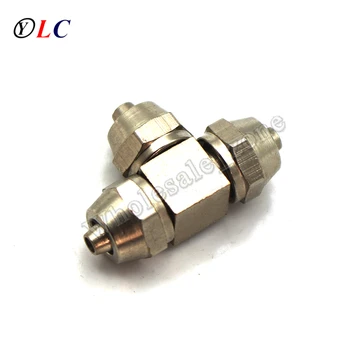 

Copper nickel Plating 4*6mm Three Way Trachea Pipe Fitting Connector Joint