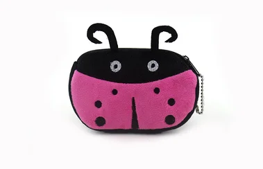 Us 0 74 25 Off 2colors Supe Novelty 12cm Rox Cartoon Ladybug Bag Plush Gift Coin Purse Wallet Pocket Pouch Handbag In Purses