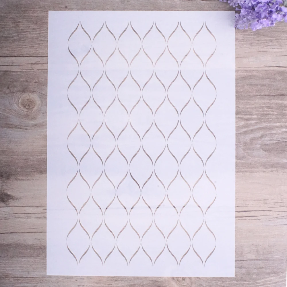 

A4 Size DIY Craft Diamond Stencils For Walls Painting Scrapbooking Stamping Stamps Album Decorative Embossing Paper Cards