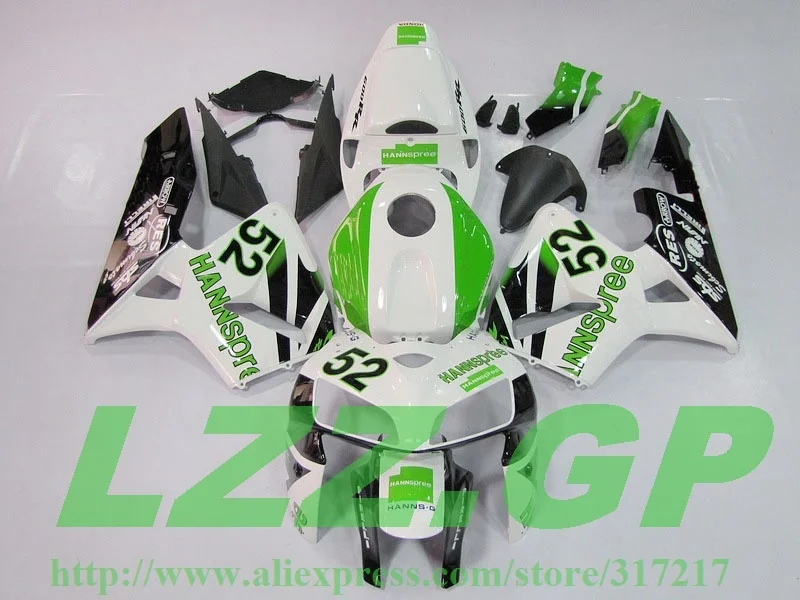 Injection CBR600 ABS White Green L326u Fairings For Honda CBR600RR F5