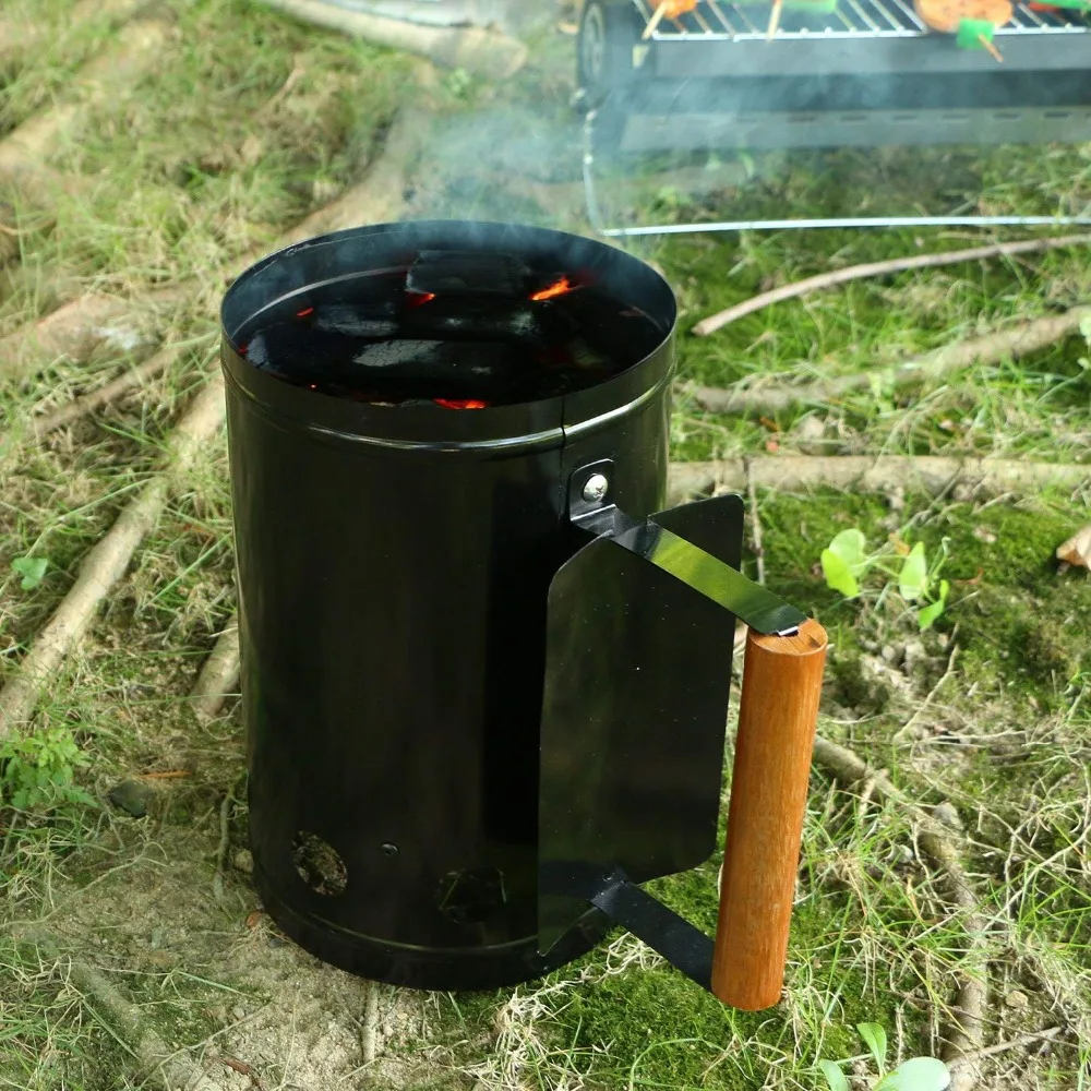 Jeebel Charcoal Starter Portable Barbeque Chimney Fire Starter Ignition