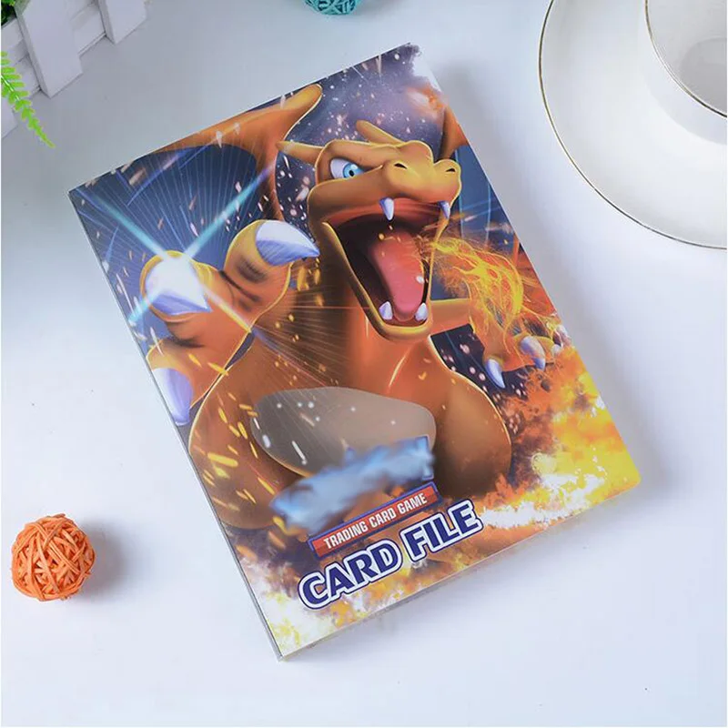 

NEW 240 pieces Cards Cartoon Characters Card Collection Notebook Game Card Playing Album Pokemon Cards Holder Novelty Gift FREE