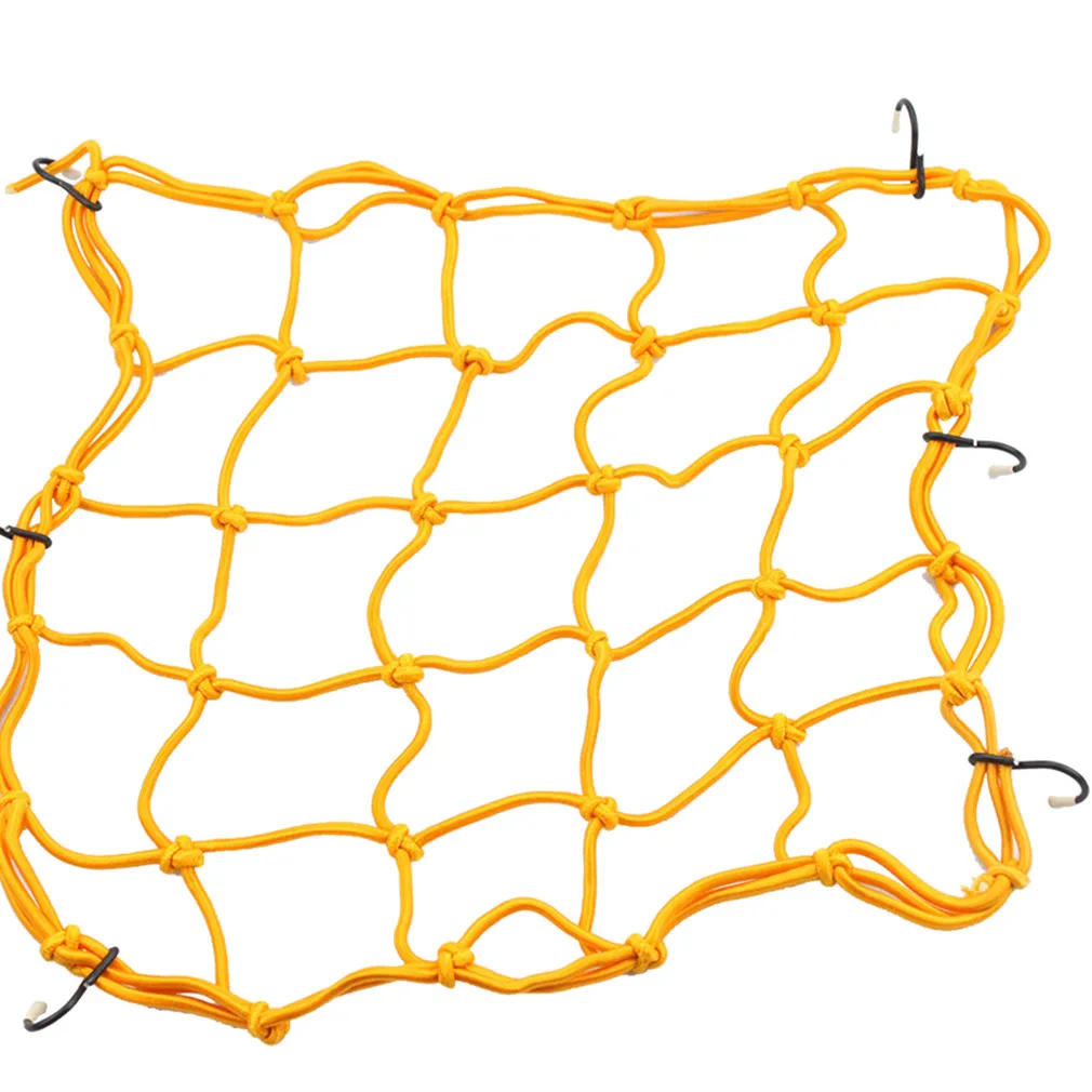 

GOOFIT 15" x 15" Elasticated Bungee Luggage Cargo Net with Hooks Hold Down for Motorcycles Motorbike ATVs Bikes A010-016-40cm