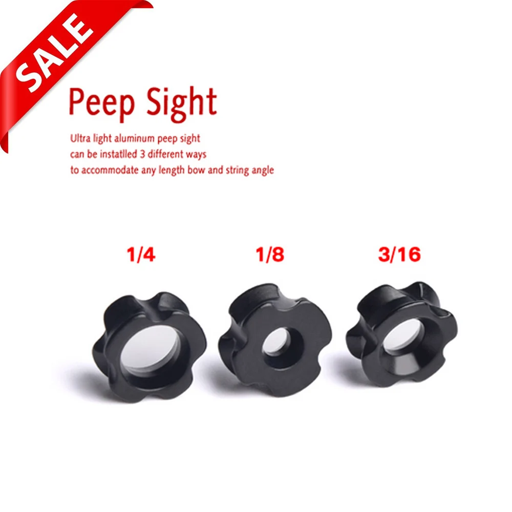 2X 3/16 &quot1/4'' 1/8 &quotблочного Лука Охота стрельба из лука алюминий открытым