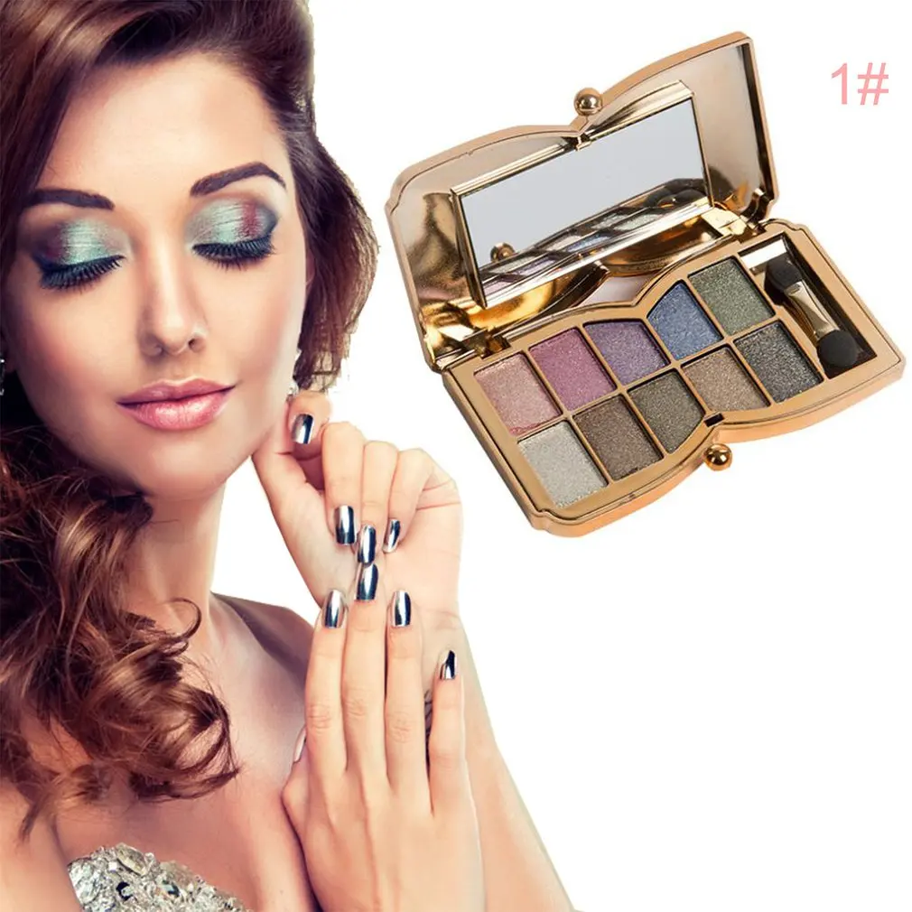 

10 Color Eyeshadow Palette Professional Eye Shadow Powder Pigment Cosmetic Waterproof Matte Makeup Eyeshadow