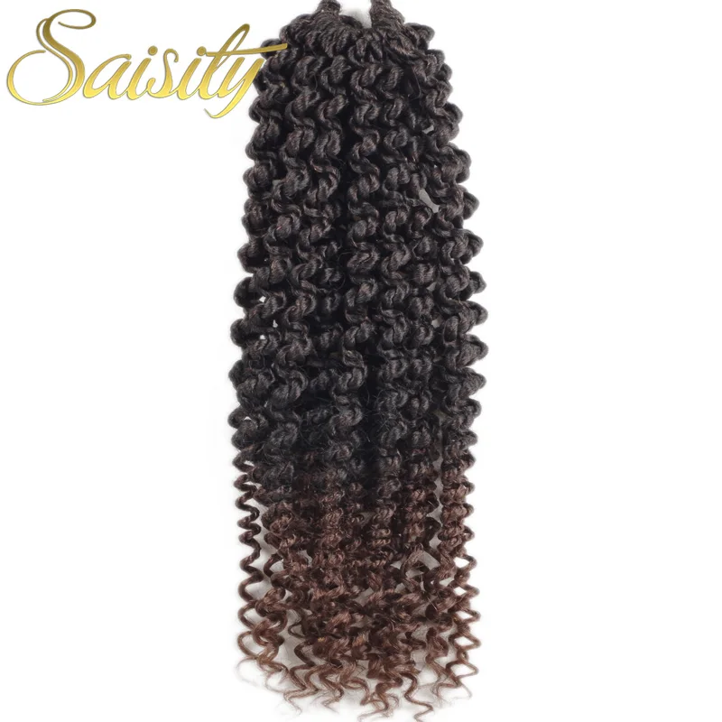 Saisity Ricci Estensioni Dei Capelli Del Crochet Ombre Intrecciare I Capelli Alla Rinfusa Della Boemia Dei Capelli Sintetica Resistente Al Calore Per Uncinetto Trecce