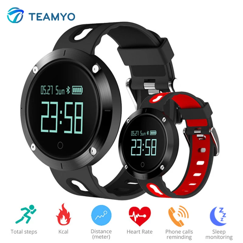 Teamyo DM58 Smart bracelet watches blood pressure activity tracker heart rate monitor cardiaco IP68 Waterproof For