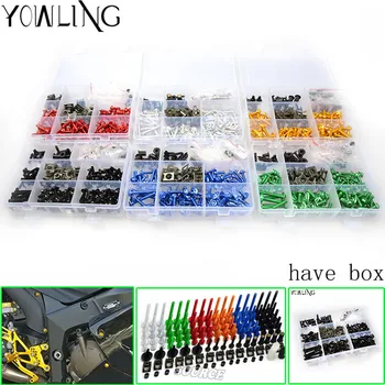 

76PCS Motorcycle Accessories Fairing body work Bolts FOR BMW Kawasaki yamaha Suzuki GSXR GSX-R 600 750 1000 K1 K2 K3 K4 K5 K6