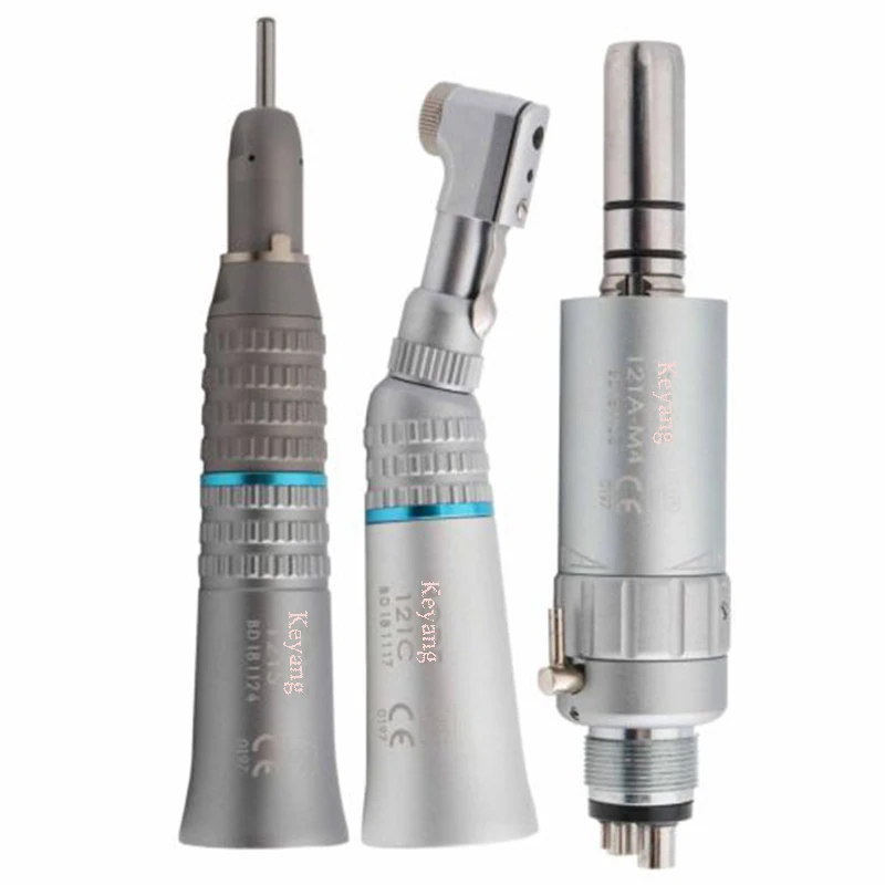 

Dental Low Speed Handpiece Air Turbine Straight Nose Contra Angle Air Motor 2/4H