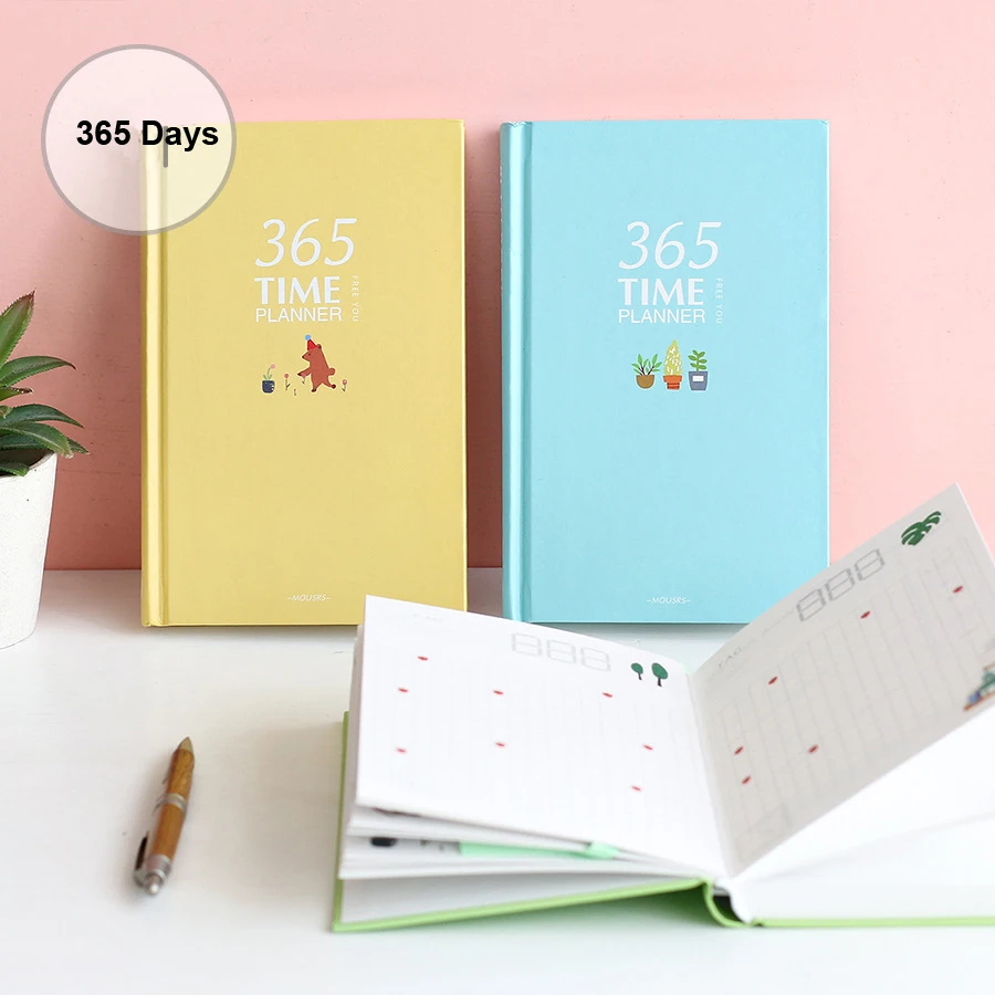 Корейский 365 дней А5 милый планировщик записная книжка школьный канцелярский