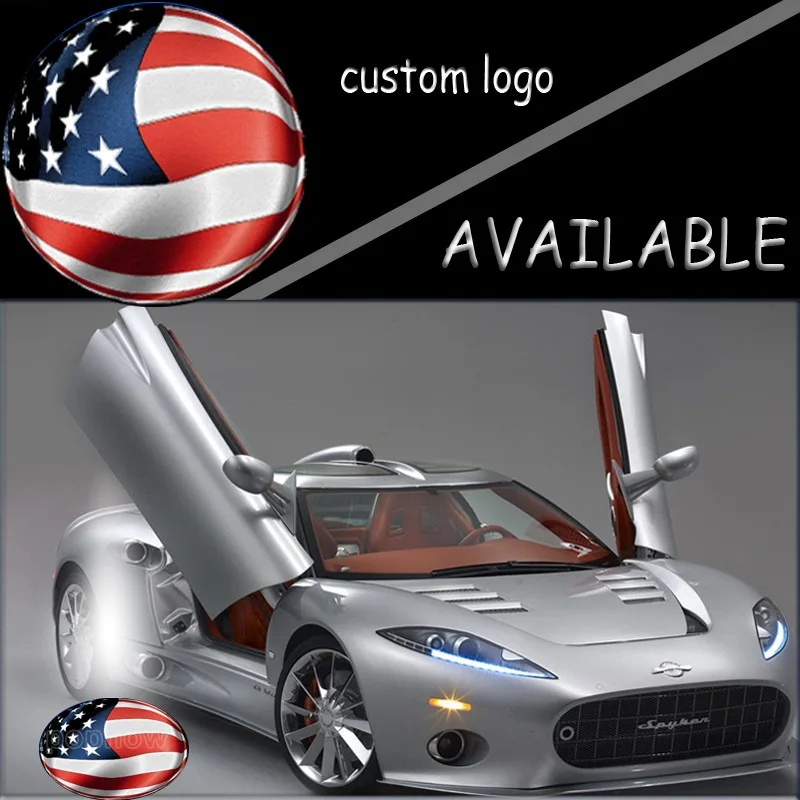 

2x Car Door Welcome Courtesy LED USA FLAG Logo Laser Lamp Projector Shadow Ghost Light #1372