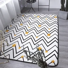 Модная гостиная, спальня, Декоративная Ковровая зона, ковер, пол, ванная комната, коврик для йоги, игровой коврик в горошек, шеврон, желтая звезда, мультфильм