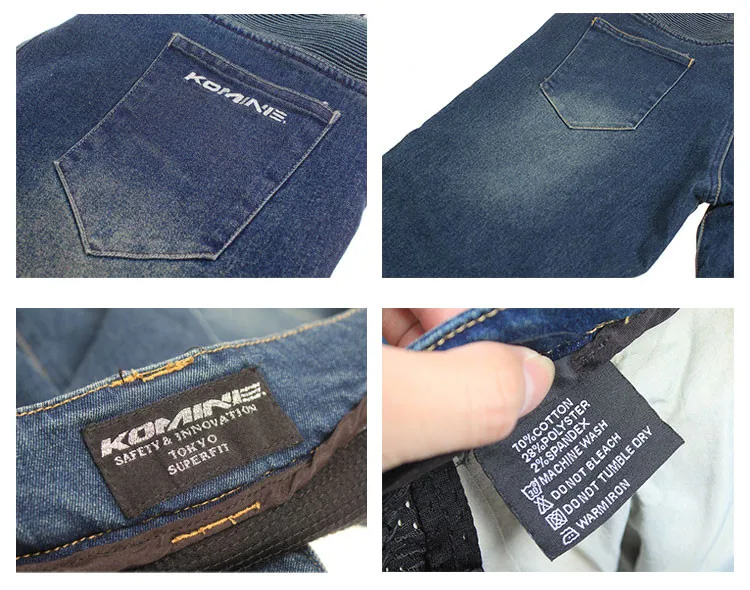 Best Motorcycle Jeans Grey Motorbike Cargo Trousers With Protective Equipment Knee Pad 21